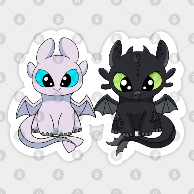 Baby dragon toothless & light furry, Httyd fanart, cartoon dragon